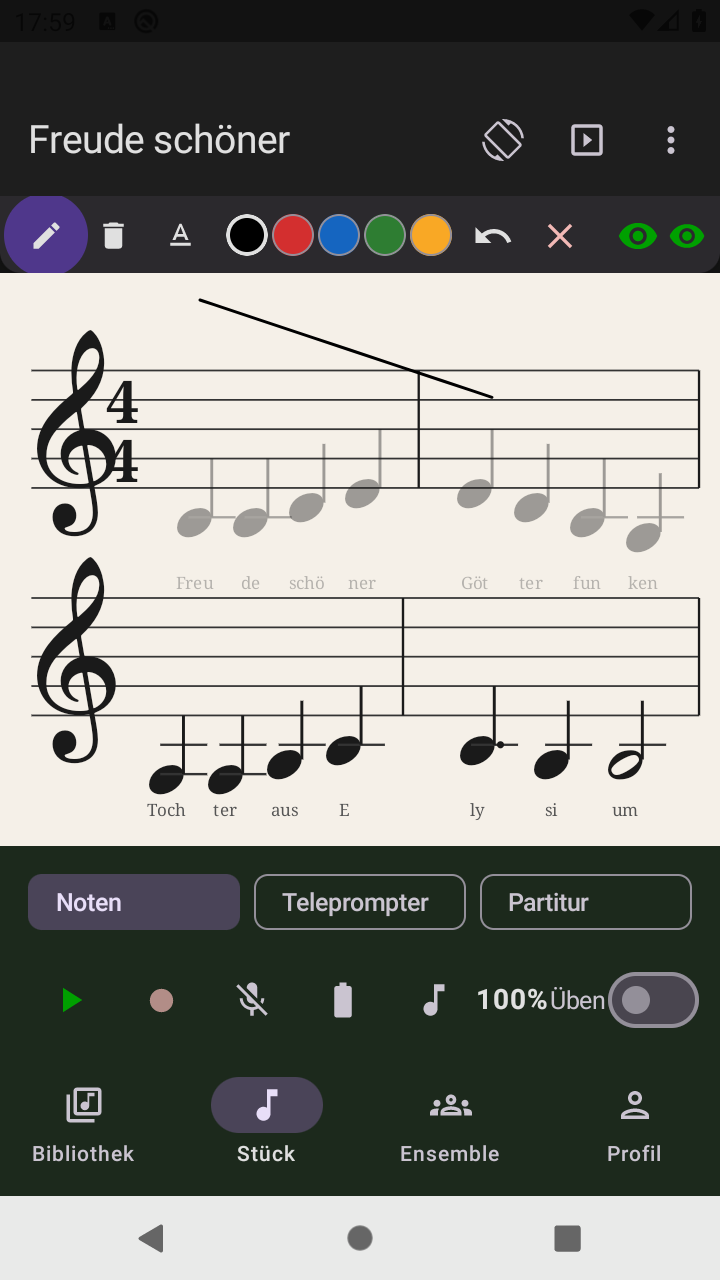 Annotationen mit Farbpalette
