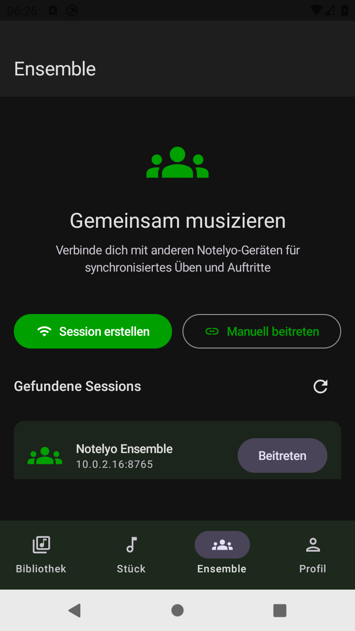 Ensemble-Session